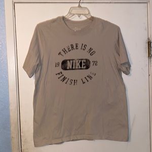 Gray and Black Mens Nike Tee Shirt Size Large